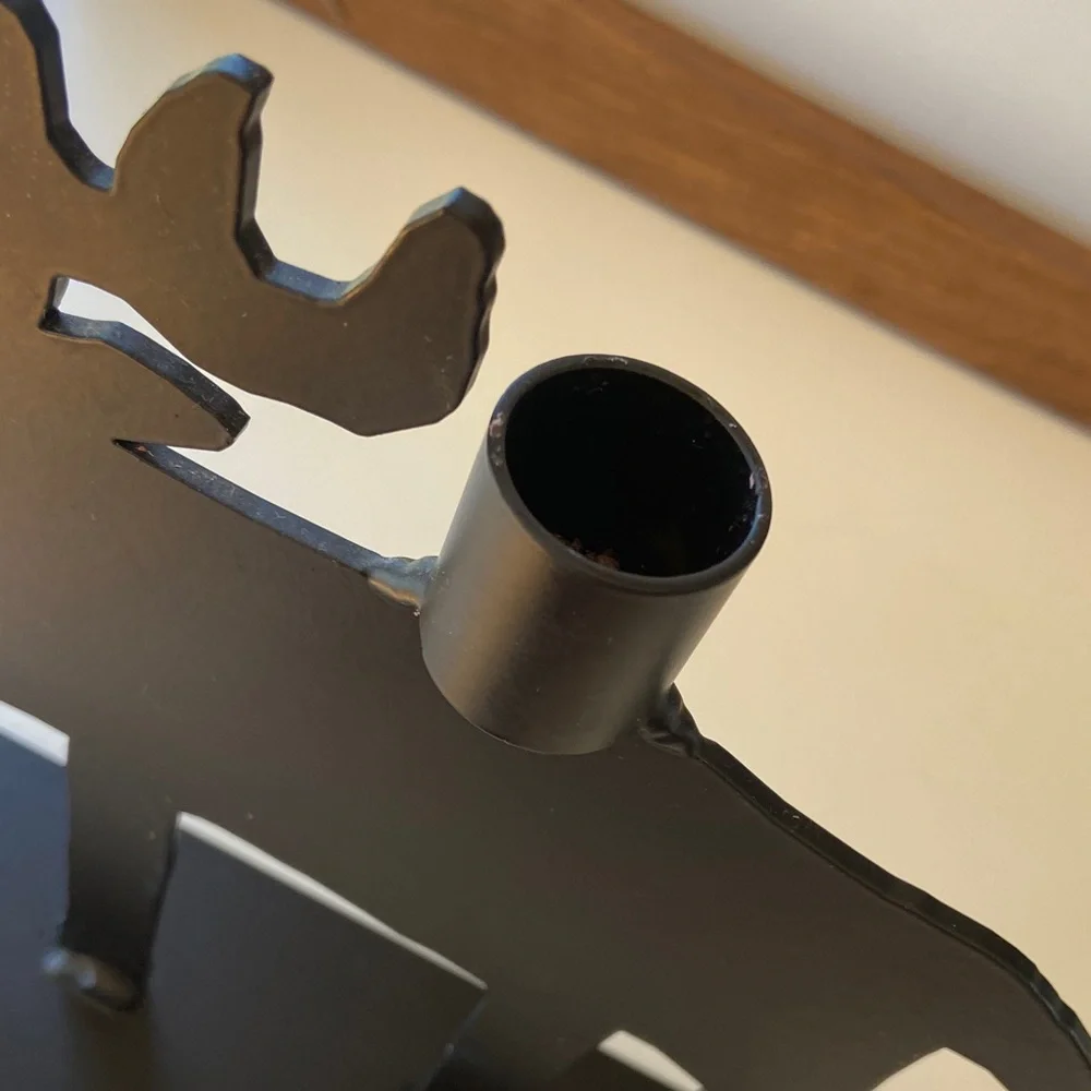 Black Moose Candle Holder - Picture 2 of 5